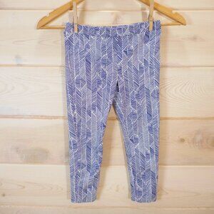 J. Mclaughlin Youth Girls size 6 Jojo Pants Stretch Pull-on Blue White Print